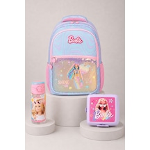 X Dekomus Lisanslı Barbie Deniz Kızı Collection Okul Çantası,beslenme Kabı Ve Matara Seti Altın