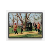 Osmanlı Zonaro Tahtırevanda Elçinin Kızı Çerçevesiz Poster 21x30 Cm A4 Tablo Osmanlı Türk Resmi