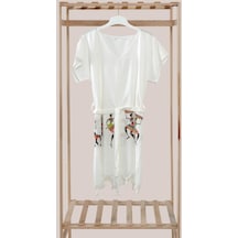 Mulberry Kısakol Bambu Plaj Elbisesi 001 Mulberry Kısakol Bambu Plaj Elbisesi 001