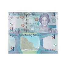 Cayman Adaları 2024 Yılı 1 Dolar ' Kraliçe Elizabeth ' Yabancı Kağıt Para Çil Unc Koleksiyon Para