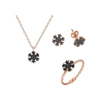 Glorria Gümüş Kar Tanesi Set (382984397)