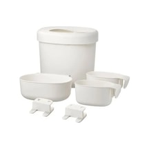 Sumuhome Önsklıg Alt Değiştirme Kapları Beyaz 4 Parça