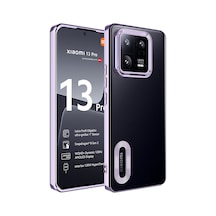 Rba Aksesuar Mi 13 Pro Kılıf Kamera Korumalı Logo Gösteren Rba Omega Kapak - Lila Çok Renkli