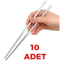 10 Çift Metal Chopstick