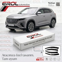 Togg T10x 4'lü Suv Cam Rüzgarlığı Siyah