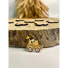 Mr. Home Ahşap Uv Baskılı Safari Figür Magnet