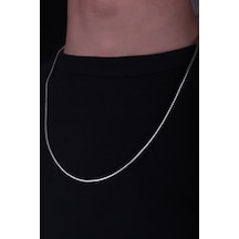 Encili Silver 925 Ayar Gümüş 1,8 Mm Yılan Zincir Kolye Gümüş
