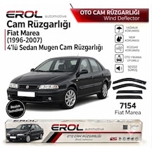 Fiat Marea 4'lü Mugen Cam Rüzgarlığı Siyah