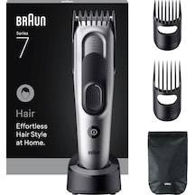 Braun Saç Kesme Makinesi Series 7, +5 Aksesuar, Ömür Boyu Keskin Bıçak, 17 Uzunluk, Hc7590