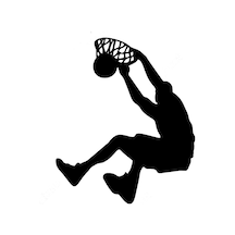 Smaç Basan Basketbolcu Sticker 17Cm