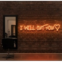Twins Led I Will Cut You Yazılı Neon Tabela Amber Model:model:31423366 Amber