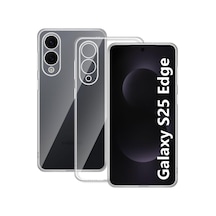 Samsung Galaxy  Uyumlu,  S25 Edge Kılıf Lüx Şeffaf Silikon