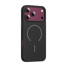 Apple Uyumlu iPhone 18 Pro Azus Magsafe Kapak - Siyah Çok Renkli