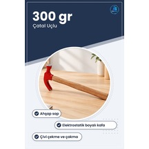 Çekiç 300 Gr Çatal Uçlu Ahşap Saplı Çivi Çekme Marangozluk Tamira