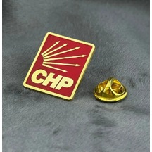 Chp Rozet 925 Ayar Gümüş Üzeri Altın Kaplama Gümüş
