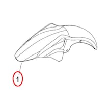 Rks Titanic 150 Ön Çamurluk Beyaz Or.