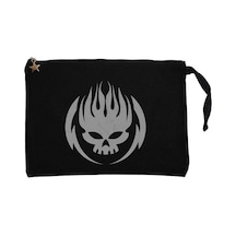 The Offspring Grup Logo Siyah Clutch Astarlı Cüzdan / El Çantası