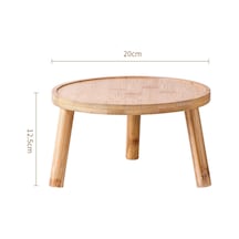 Suntek Saksı Tutucu Ekici Raf Otel Ahşap Bitki Standı Masa Odun