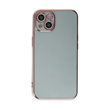 Apple Uyumlu iPhone 15 Uyumlu Kılıf Volet Silikon - Açık Yeşil