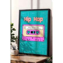 90'lar Hip Hop Kaseti Çerçeveli Tablo - Pop Art Poster Tablo