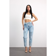 Vıgoss Kadın Denım Pantolon 24164-73129 Koyu Mavi