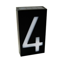 Güneş Enerjili Otomatik Açılan Kapı Numarası Lambası - Ip55 Su Geçirmez 6 Led Işık, Kolay Kurulum