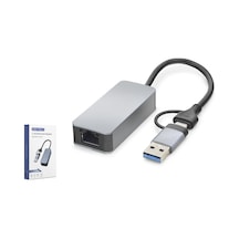 Hadron Hdx7865 Usb Type C Usb 3.0 Ethernet Adaptör 2.5 Gbps Gri