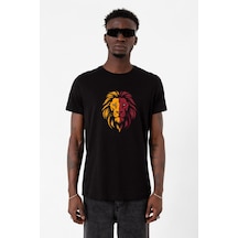 Sarı Kırmızı Leon Siyah Erkek Tshirt Çok Renkli