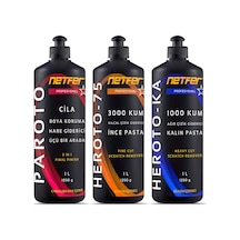 Netfer 3'lü İnce Kalın Pasta Cila Set - 3x1 L