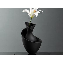 3d Baskı Bold Vazo - Akışkan Formlu Dekoratif Vazo-siyah Çok Renkli