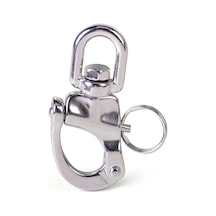 Fırdöndülü Mandar Kilidi. Snap Shackle. 304 Paslanmaz. Marin Tip 12MM
