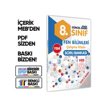 2026 8.Sınıf LGS Fen Bilimleri MEB ÇKS (Renkli Baskı A4 Boyutlu) BASKI ÜCRETİ