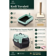 Kedi Set 5 Parça-taşıma-tırmalama-tuvalet