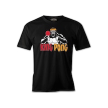 Ping Pong - King Goril Siyah Erkek Tshirt