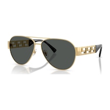 Versace Ve 2289 100287 61 Erkek Pilot Gold Metal Güneş Gözlüğü Altın