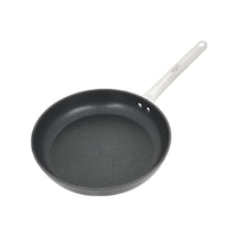 Titanium 24cm Tava, Çelik Sap Siyah 001 Siyah