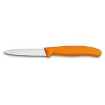 Victorinox Swissclassic 8 CM Soyma Kamp Bıçağı Turuncu 6.7636.L119 Çok Renkli