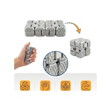 Fidget Cube Küpü - Silver - 6 Fonksiyonlu Odaklanma Ve Zihin Egzersizi