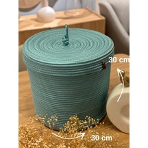 Victor Çok Amaçlı Düzenleyici Kapaklı Sepet,kapaklı Saksılık, Kapaklı Organizer 30x30 - Orta Boy Mavi