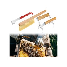 Pazly Suntek Ahşap Saplı Kovan Fırçası Arıcılık Aleti 3x Pm