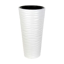Rüzgar Yapay Çiçekçilik Serinova Kumsal 9 Litre 35x70 Saksı 2 Beyaz