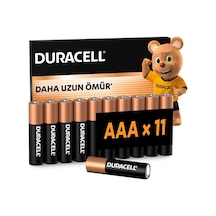 Duracell Basıc Aaa İnce Alkalin Kalem Pil 11'li Paket 1,5v