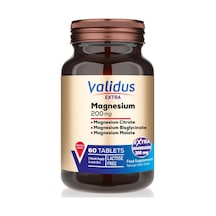 Validus Magnezyum Complex Bisglycinate Sitrat Malat 200 Mg 60 Tablet
