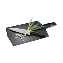 13975 Lavos Katlanabilir Kesme Tahtası, Plastik Mutfak Tahtası, Katlanabilir, 47 X 26 Cm Siyah