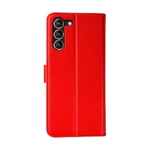 Samsung Galaxy S23 Plus Trend S Plus Kapaklı Kılıf - Kırmızı 0.2M-Çok Renkli