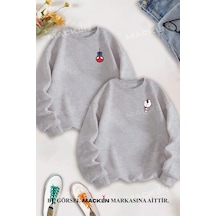 Sevgili Çift Kombin Hello Kitty Spiderman Göğüs Baskılı Bisiklet Yaka Sweatshirt 2li Set Takım Gri Mck1391 Gri Sevgili Çift Kombin Hello Kitty Spiderman Göğüs Baskılı Bisiklet Yaka Sweatshirt 2li Set Takım Gri Mck1391 Gri