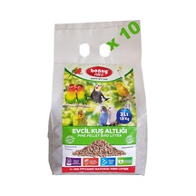 Bonny Nice Organik Çam Pelet Evcil Kuş Altlığı 1.8 Kg 3 l x 10 Ad