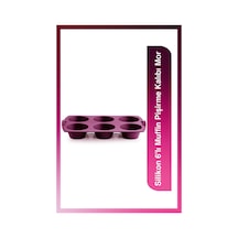 Tupperware Silikon 6'lı Muffin Pişirme Kalıbı Mor