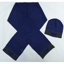 Erkek Çocuk Atkı Bere Armani Junıor (454518054) Saks Mavisi