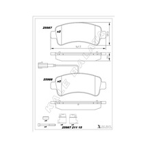 Disk Fren Balatası Arka Jumper 2.0d/2.2d3.0d 04/06 Ducato 40 2.3d-boxer 2.0d/2.2d/3.0d 77367094-1612434080